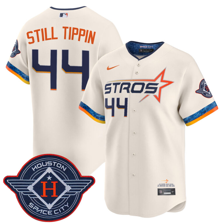 Men Houston Astros #44 Still Tippin cream 2025 City Connect Vapor Limited Stitched Jersey style 2->houston astros->MLB Jersey